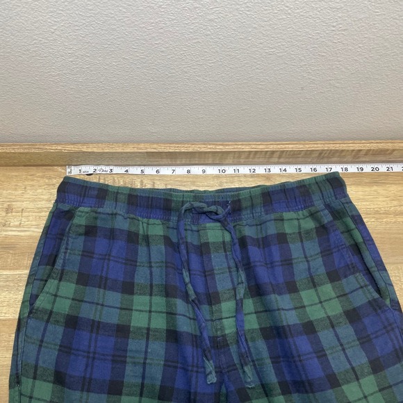 J Crew Men's Plaid Flannel Pajama Set Long Sleeve Button Up With Pants Large - Picture 10 of 11